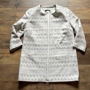 Women’s size 12 Ivanka Trump boho 3/4 length sleeve coat #34